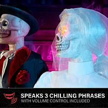 Haunted Hill Farm 6.1-Ft. Undead Bride & Groom Animatronics