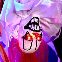 Haunted Hill Farm 7.2-Ft. Upside Down Clown Animatronic