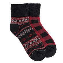 MUK LUKS® Men's 2-Pair Pack Wool Socks - 9785092