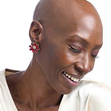 Heidi Daus A-Mazing Venice Flower Stud Earrings