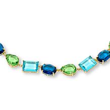 Heidi Daus Alta Moda Blue Glass Necklace