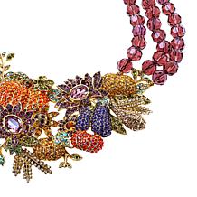 Heidi Daus "Bouquet Garni" Crystal 3-Row Beaded Necklace