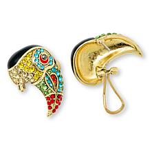 Heidi Daus Critter Crazy Crystal and Enamel Stud Earrings