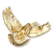 Heidi Daus Dreaming of Peace Goldtone Dove Cuff Pin