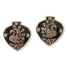 Heidi Daus Friends Forever Crystal & Enamel Earrings
