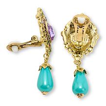 Heidi Daus Heart of My Heart Goldtone Drop Earrings