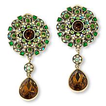 Heidi Daus It's Good to Be Queen Crystal-Encrusted Drop Earrings