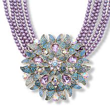 Heidi Daus Living Butterfly 17" Multicolor Crystal Drop Necklace