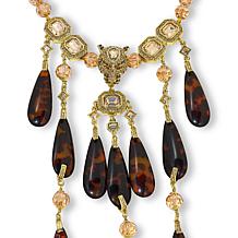 Heidi Daus On the Prowl 17" Crystal Dangle Beaded Necklace
