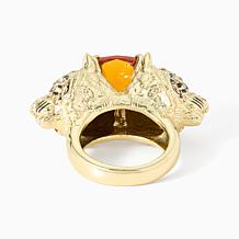 Heidi Daus Sultry Striped Crystal-Accented Tiger Ring