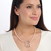 Heidi Daus Sunny Bunny Necklace and Stud Earrings Set