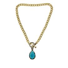 Heidi Daus Teardrop Stone Enhancer Pendant with 18" Necklace