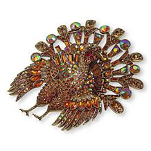 Heidi Daus Tyrone Turkey Multi-Color Crystal Pin