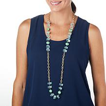 Heidi Daus Under the Sea 44" Beaded Toggle Necklace 