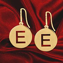 Heights Jewelers Plated Sterling Silver Personalized Disc Earrings