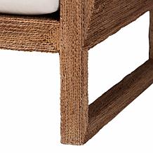 Helina Bohemian Arm Chair with Woven Seagrass