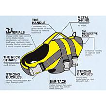 Helios Splash-Explore Medium Buoyant Dog Harness and Life Jacket