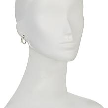 Herkimer Mines "Diamond" Quartz Branch Ring and Hoop Earrings Set