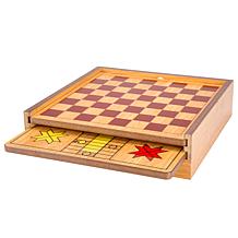 Hey! Play! 7-in-1 Combo Game - Chess  Ludo  Chinese Checkers   More