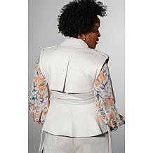 HFR x Undra Celeste Faux Suede Trench Vest