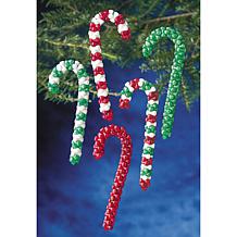 Holiday Beaded Ornament Kit - Candy Cane Assortment, Makes 16