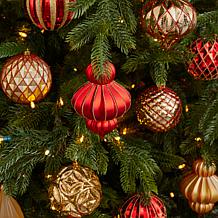 Holiday Lux Shatterproof, 12 Count Christmas Tree Ornament Set, 100...