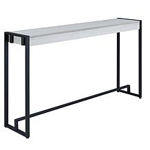 Holly & Martin Macen Narrow Console - Distressed White/Black