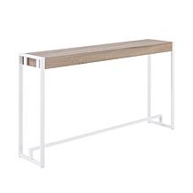 Holly & Martin Macen Narrow Console - Mocha Gray/White