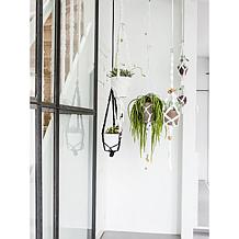 Hoooked Macrame Hanging Basket Kit with Zpagetti Yarn - White