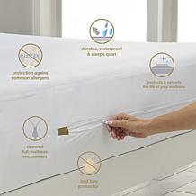 Hotel Laundry Stretchy Waterproof Mattress Allergy Encasement Set Full