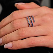 House of Ellure 1.7ctw Pink or Blue Sapphire Wrap Ring