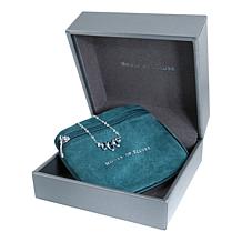 House of Ellure Marquise-Cut Blue Sapphire 5-Stone Chain Necklace