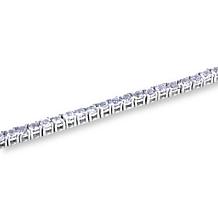 House of Ellure Sterling Silver Sapphire Tennis Bracelet