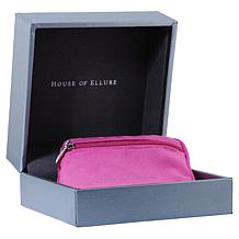 House of Ellure "Toi et Moi" Pink Topaz and Peridot Earrings