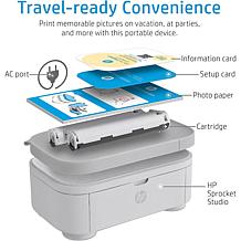 HP 4" x 6” Sprocket Studio Plus Wi-Fi Portable Photo Printer