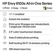HP Envy 6155e All-In-One Printer with $50 Instant Ink & Smart Friend