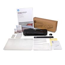 HP QL122 Laminator Bundle w/Bonus Trimmers & 155 Laminating Pouches