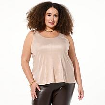 HUE 2-piece Shimmer Wrap and Tank Set