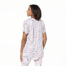 HUE Relaxed-Fit V-Neck Dolman Sleeve Tee