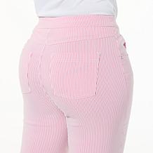 HUE Striped Pedal Pusher Pant