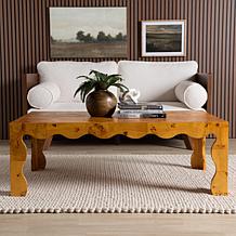 Huxley Natural Burl Wood Coffee Table