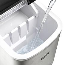 Igloo 26 lb. Self-Cleaning Portable Stainless Steel Ice Maker Machine