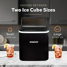 Igloo 26lb. Self-Cleaning Portable Ice Maker with Handle, Black