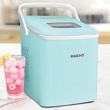 Igloo IGLICEB26HNAQ Ice Maker with Handle, Aqua