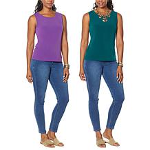 IMAN Global Chic 2-pack Jersey Knit Tank Set