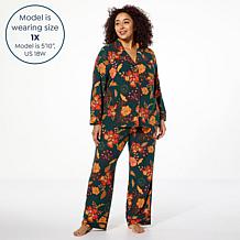IMAN Global Chic 2-piece Buttery Soft Knit Pajama Set