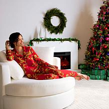 IMAN Global Chic 2-piece Buttery Soft Knit Pajama Set