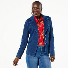 IMAN Global Chic Denim Blazer