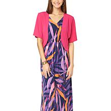 IMAN  Global Chic Dolman Sleeve Open Front Topper