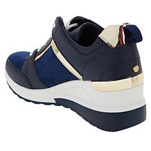 IMAN Global Chic Lace-Up Wedge Sneaker